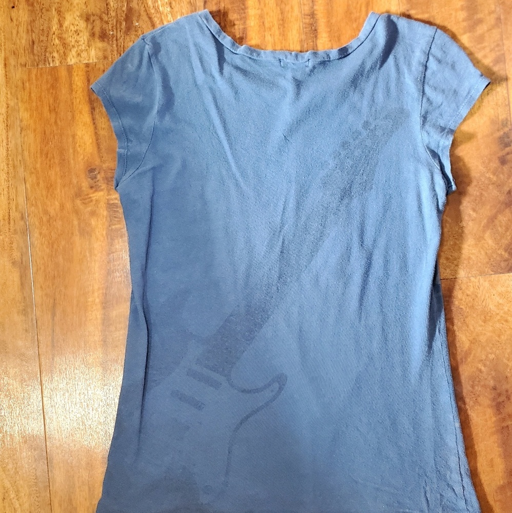 • Blue Fitted Tee • - Picture 3 of 3